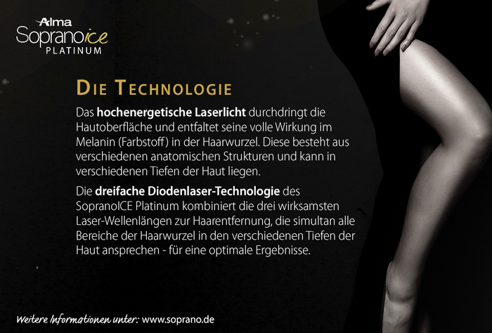 modernste Technologie zur Laser Haarentfernung Soprano ICE Platinum